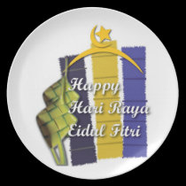 Raya Eidul Fitri Moslem plates