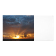 Rays of the Sun at Dawn Photo Cards