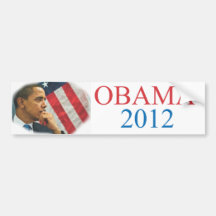 Re elect Obama 2012 bumper sticker.