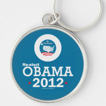 Re-elect Obama 2012 Keychains