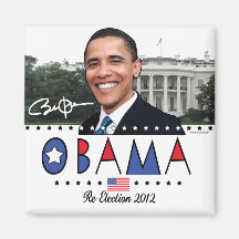 Re-Elect President Obama Election 2012 Gear Magnet