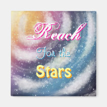 "Reach for the Stars" Nacreous clouds Magnet