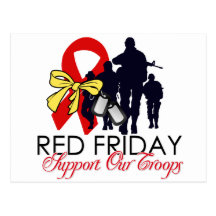 Read Friday - Support Our Troops Post Card
