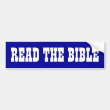 Read The Bible Bumper Stickers
