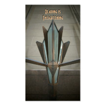 Reading Deco Bookmark Business Card