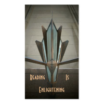 Reading Deco Bookmark Business Card Templates