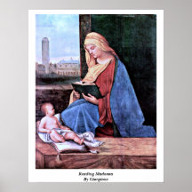 Reading Madonna By Giorgione Poster