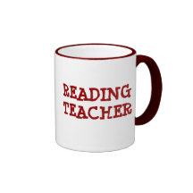 READING TEACHER Bookwork Ceramic Mug