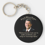 Reagan Government & Problems Keychains
