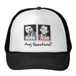 reagan hero obama zero trucker hat