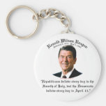 Reagan Republicans vs Democrats Key Chain
