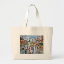 Real Ales Pub oil painting Gordon Bruce Canvas Bag