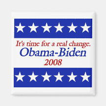 Real Change Obama Biden Magnets