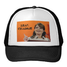 REAL CHANGE-SARAH PALIN TRUCKER MESH HATS