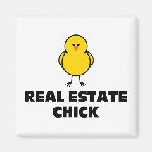 Real Estate Chick Refrigerator Magnets