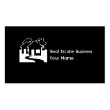 Real Estate customisable houses business cards