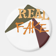 Real Fake Refrigerator Magnet