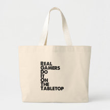 Real Gamers black Canvas Bag