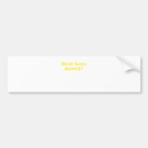 Real Guys Dance Bumper Sticker