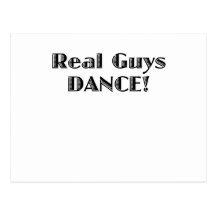 Real Guys Dance Postcard