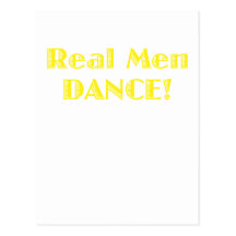 Real Men Dance Post Card