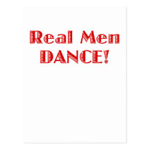 Real Men Dance Post Cards