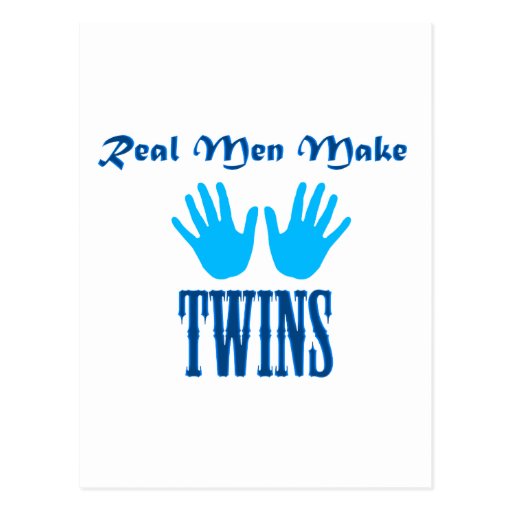 Real Men Make Twins (Boy/Boy) Postcards