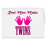 Real Men Make Twins (Girl/Girl) Card