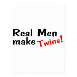 Real Men Make Twins Post Cards