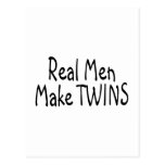 Real Men Make Twins Postcard