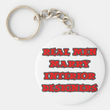 Real Men Marry Interior Designers Keychains
