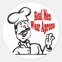 Real Men Wear Aprons Sticker