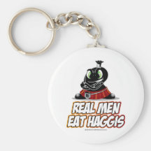 Real Men Wear Haggis Keychains