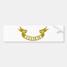real-tape-Honolulu Bumper Sticker