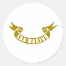 real-tape-San-Marino Round Stickers