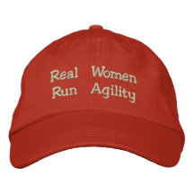 Real Women Run Agility Embroidered Baseball Cap