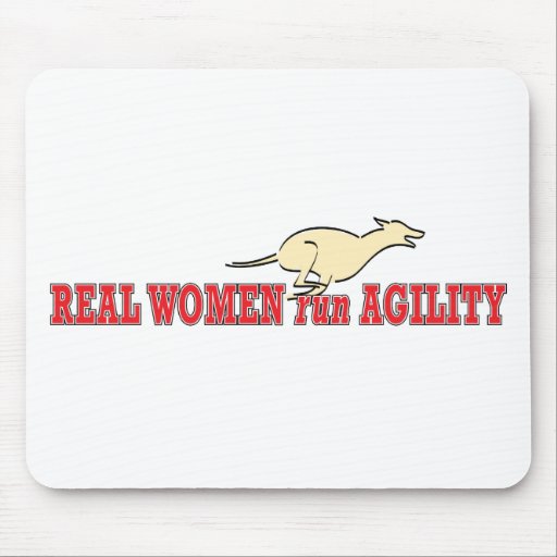 Real Women Run Agility Mouse Pad
