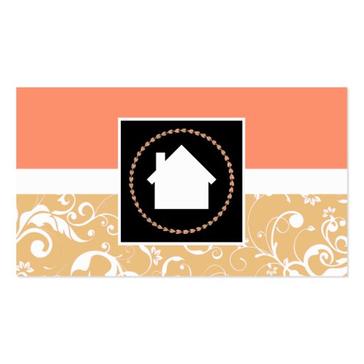 realtor professional damask home business card templates