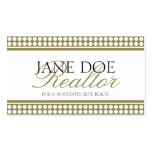 Realtor Script Gold Dot Sensation Business Card Templates
