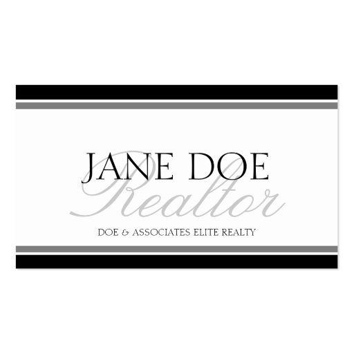 Realtor Silver Script - Available Letterhead - Business Card Template