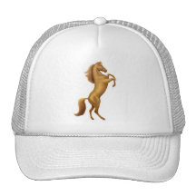Rearing Golden Horse Hat