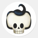 Rebel Skull Round Sticker