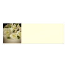 Reception Place Setting Cards - Cream Roses Business Card