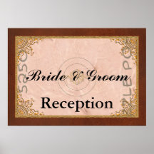 Reception Sign - portrait Print