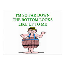 recession depression joke post cards