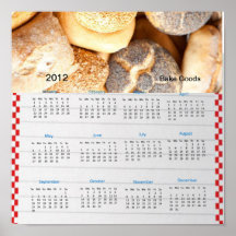 Recipe Bake Goods 2012 Calendar Poster