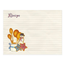 recipe christmas cookies post card