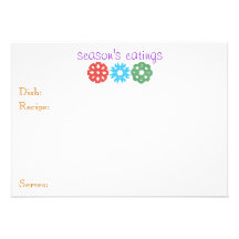 "Recipe for a Strong Kid" holiday card Personalised Invitations