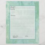 Recipe Page Family Heritage Cookbook Recipe Binder Custom Flyer