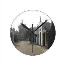 Recoleta Cemetery, Buenos Aires, Argentina Round Wallclocks